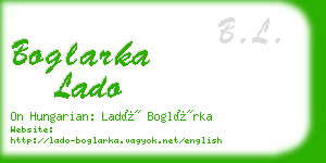 boglarka lado business card